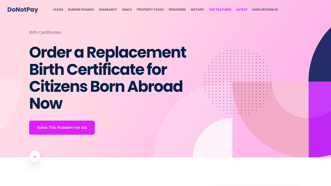 Replacement Birth Certificate for Citizens Born Abroad [Order Now]